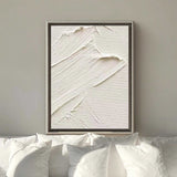 Wabi-Sabi White wall art White 3D wall art White textured wall art Large White Abstract Painting White Minimalist Painting