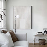 Large White Abstract Painting White Minimalist Painting White 3D Textured Painting Modern abstract painting Living Room Minimalist Art