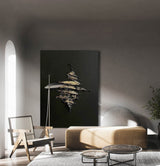 Black Gold Abstract Textured Wall Art Gold Abstract Paining Golden Textured Painting