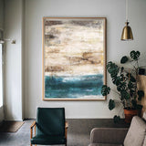 Acrylic Abstract Beach Painting On Canvas Extra LargeAcrylic Seascape Paintings Large Vertica Wall Art