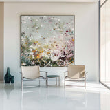 Natural Sage Green Textured Abstract Art for Large Spaces – ArtExplore