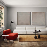 Wabi-Sabi Brown Minimalist Painting Modern Plaster Painting Abstract Framed Art For Sale