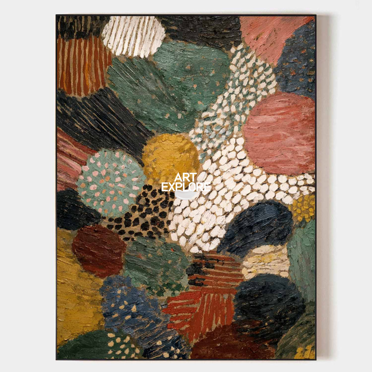 Original Abstract Textured Art With Earthy Colors For Modern Living Room Decor