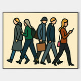 Original Urban Pop Art – Large Handmade Canvas for Contemporary Living Rooms, Offices & Lounges