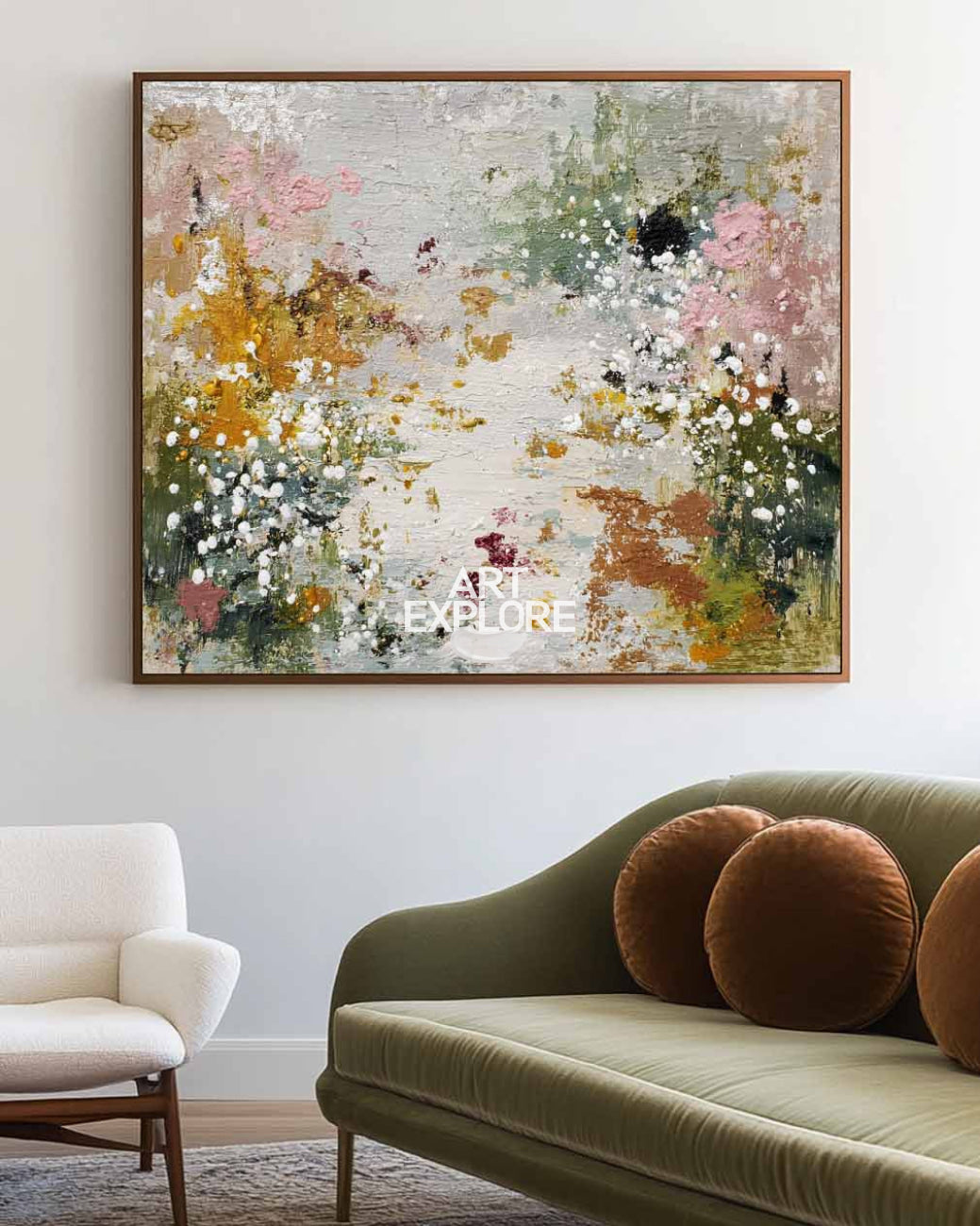 Original Wei Pen Soft Color Abstract Textured Art for Large Spaces | ArtExplore