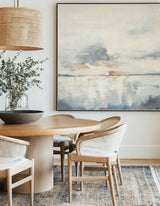 Oversize Blue Landscape Abstract Canvas Art Original Abstract Paintings Texture Art Painting For Sale