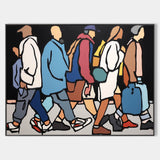 Oversized Urban Artwork – Colorful Pop Canvas Art for Modern Hallway, Office & Large Living Walls