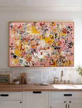 Playful Alphabet Meadow - Large-Scale Custom Hand-Drawn Art