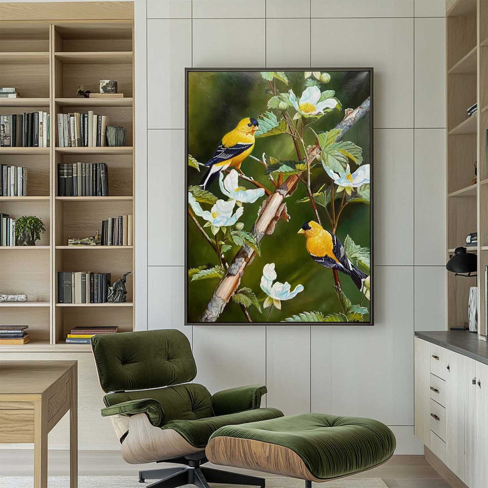 Realistic Hummingbird Oil Painting – Handmade Large Wall Decor Canvas | ArtExplore