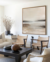 Serene Haze Landscape Canvas | Cozy Minimalist Home Decor ArtExplore