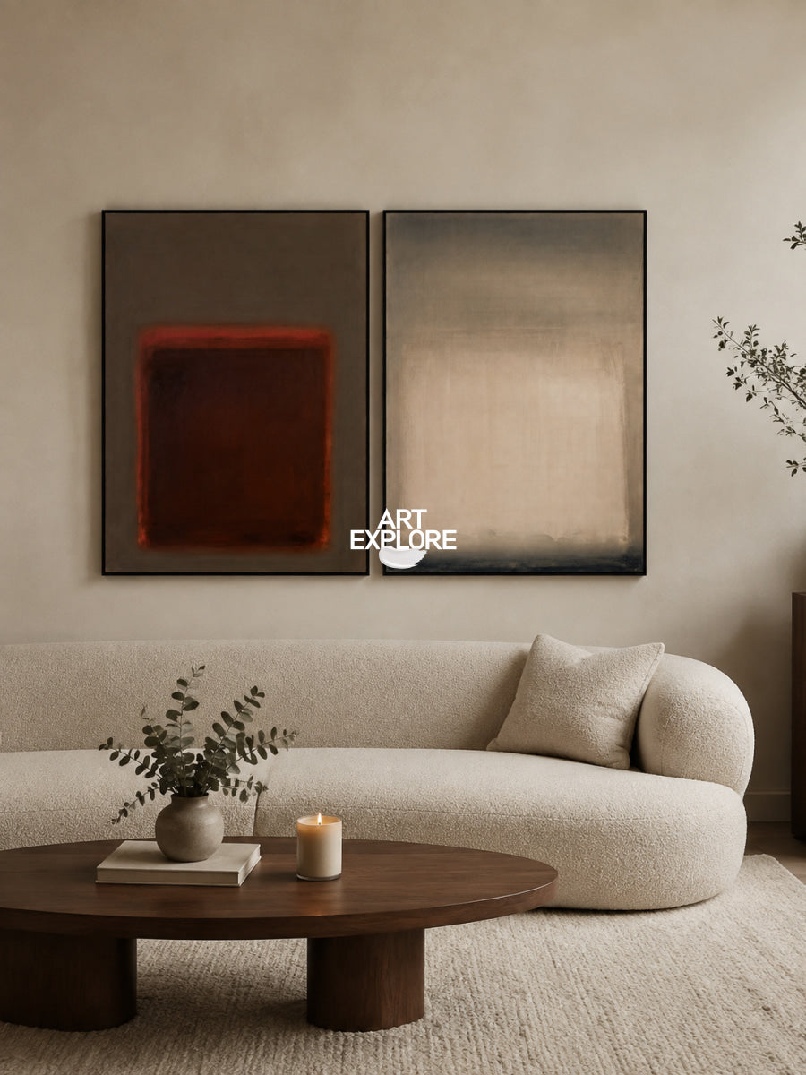Set of 2 Minimalist Art #ABAO82