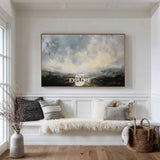 Stormy Dark Landscape Painting | Handmade Textured Wall Art ArtExplore