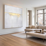 Sunrise Abstract Painting On Canvas Painting Grey And Gold Abstract Painting White And Gold Abstract Art