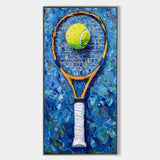 Tennis Painting Rich Textured Sport Fine Art for Tennis Lovers Modern Sport Wall Art | Artexplore