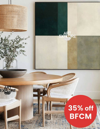 Textured Handmade Green Beige Wall Art for Modern Interiors – ArtExplore