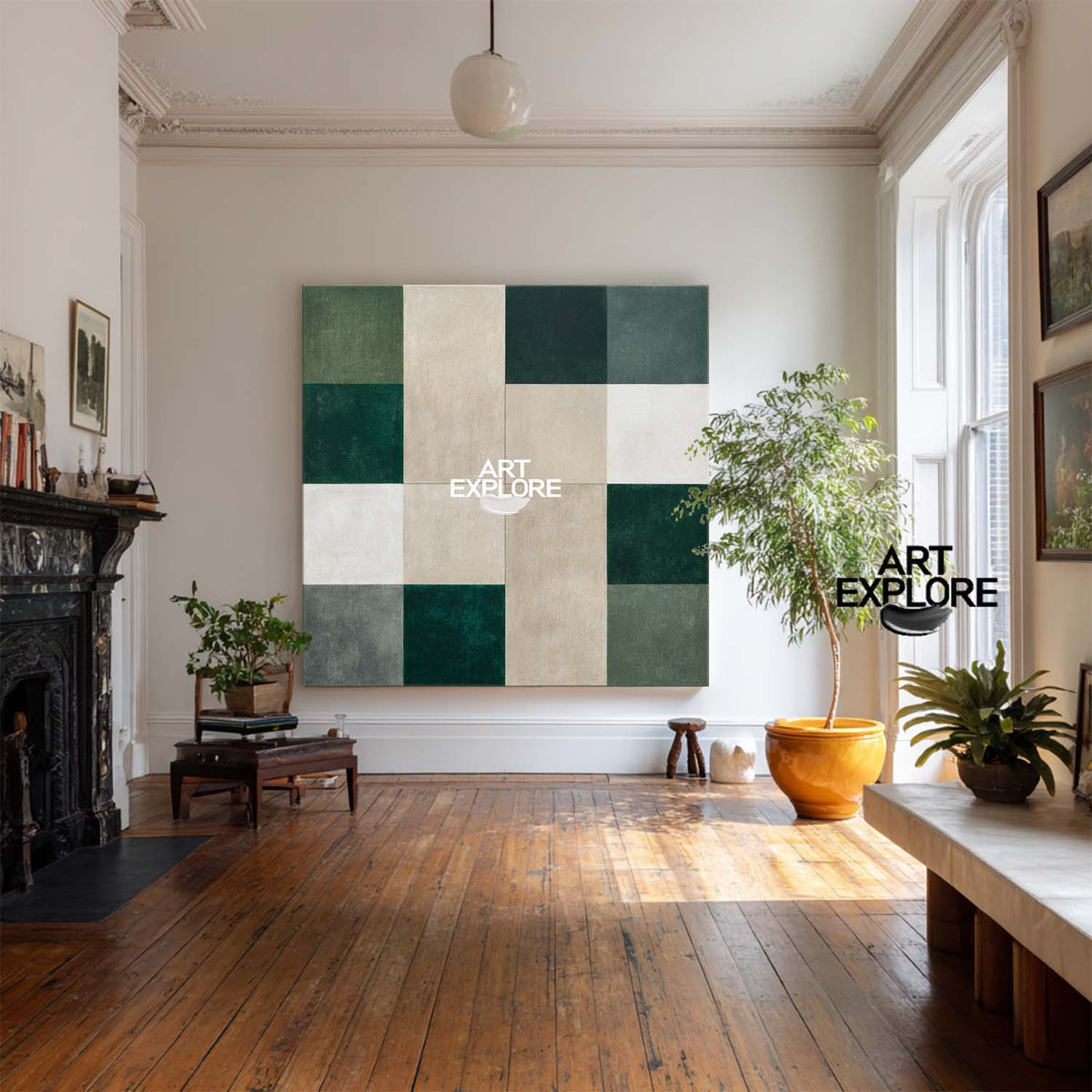 Textured Wabi-Sabi Square Painting – Minimal Modern Art | ArtExplore