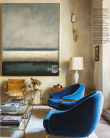 Vertical Minimalist Painting | Large Rothko-Inspired Texture ArtExplore