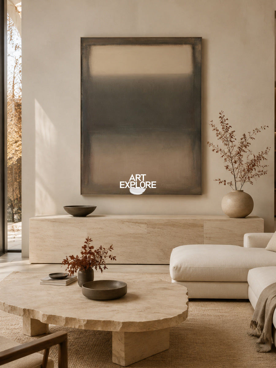 Brown Abstract Art #ABAV879