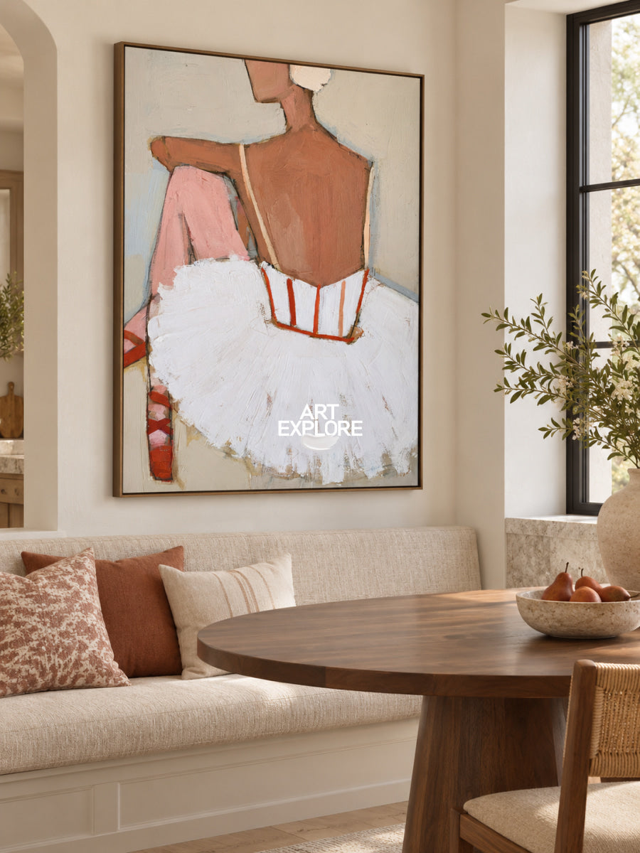 Modern Wall Art For Living Room Minimalist Ballet Dancer Canvas Painting