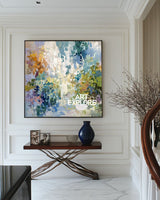 Vibrant Abstract Oil Painting, Large Handmade Texture Wall Art | ArtExplore