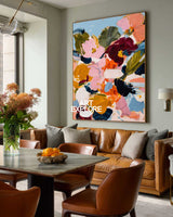 Vibrant Botanical Expressionism - Ready to Hang Custom Canvas Art