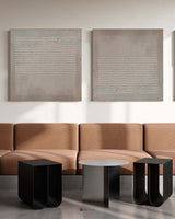 Wabi-Sabi Brown Minimalist Painting Modern Plaster Painting Abstract Framed Art For Sale