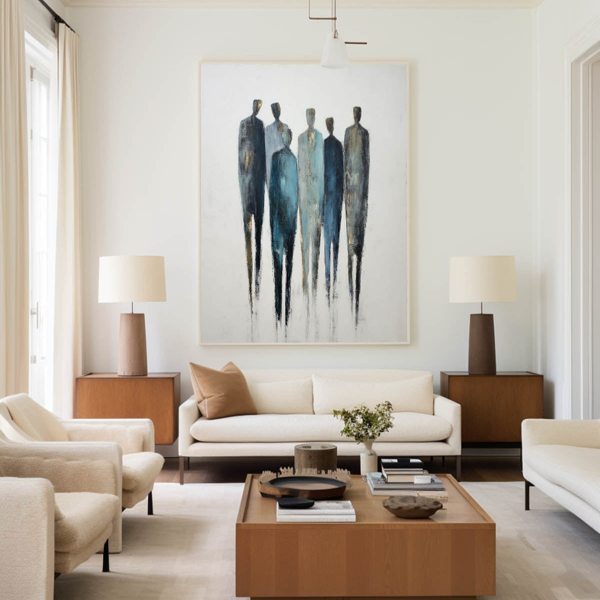 Wabi-Sabi Inspired Textured Abstract Artwork – Perfect for Bedroom, Hallway or Dining Area