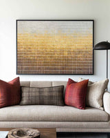 Modern Brown White Wall Art Texture Canvas Art Wabi-sabi Wall Art Minimalist Painting For Sale