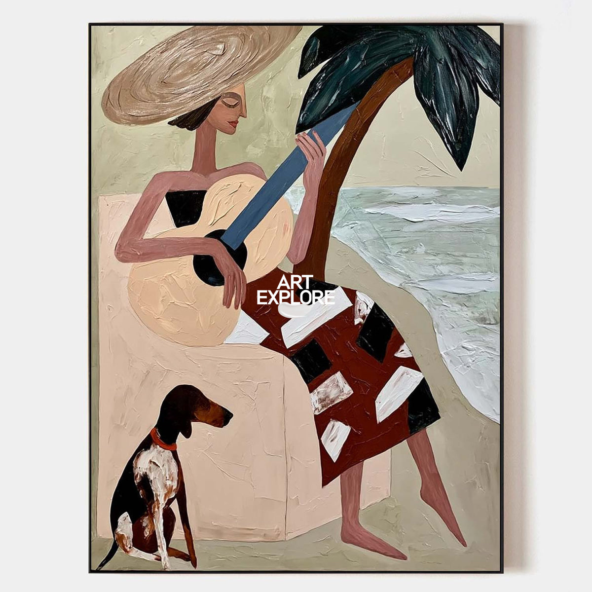 Beach Woman Painting #ABAV850