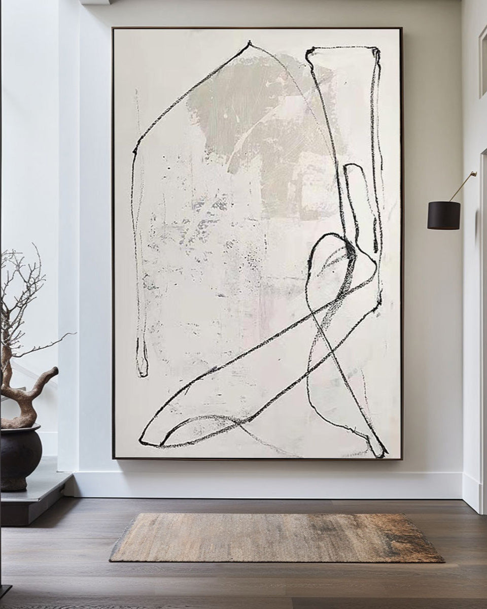 White Abstract Painting White Rich Textured Minimalist Painting White Canvas Texture Wall Art For Sale