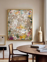 Modern Abstract Art With Textured Mosaic Effect For Living Room Decor