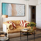 modern beach art large beach painting coastal wall art seascape oil painting for living room