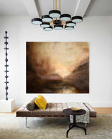 modern landscape painting oil painting landscape sunset landscape painting abstract wall art painting