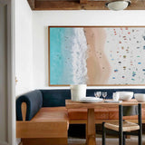 large scale seascape wall art modern coastal artwork ocean acrylic painting