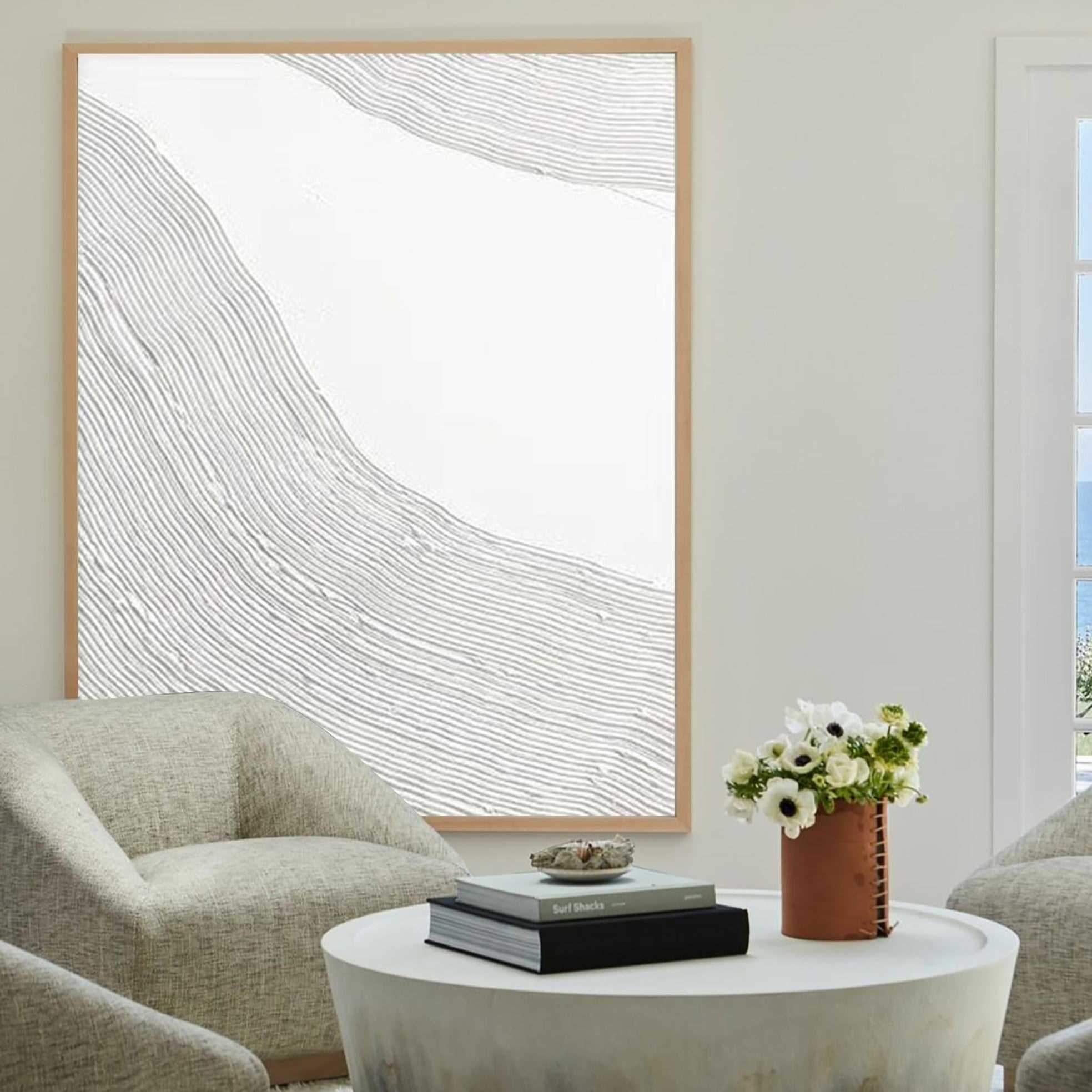 Modern Luxury Textured Abstract Acrylic Painting Living Room Canvas Art Minimalist Wall Art For Sale