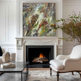 Colorful Abstract, Wall Art Canvas, Modern Art Large Acrylic Painting For Livingroom