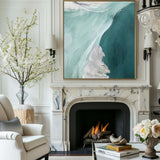 Abstract Green Canvas Painting Large Original Acrylic Abstract Canvas Art Modern Abstract Painting