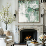 Modern Green Abstract Wall Art Livingroom Canvas Wall Art Acrylic Abstract Painting For Sale