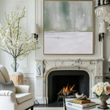 Abstract Green Canvas Painting Large Original Acrylic Abstract Canvas Art Modern Abstract Painting