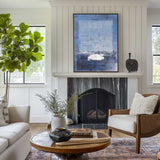 Blue Minimalist Art Large Minimalist Wall Art Contemporary Abstract Paintings