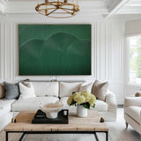 Large Modern Green Textured Abstract Art Painting,Minimalist Green Simple Abstract Art,Green Artwork For Living Room