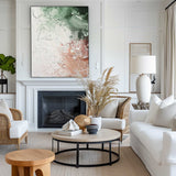 Original Green Pink Rich Texture Abstract Modern Canvas Art Contemporary Art Extra Large Abstract Canvas Wall Art Huge Abstract Painting On Canvas Acrylic