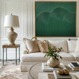 Large Modern Green Textured Abstract Art Painting,Minimalist Green Simple Abstract Art,Green Artwork For Living Room