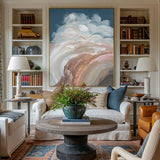 Abstract Sea Painting On Canvas Vertical Large Seascape Abstract Wall Art Huge Abstract Waves Art On Canvas