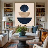 Beige And Blue Painting Large Minimalist Wall Art Abstract Neutral Color Minimalist Wall Art