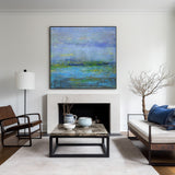 Modern Seascape Paintings Large Beach Painting On Canvas Oversized Beach Wall Art