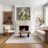 Colorful Abstract, Wall Art Canvas, Modern Art Large Acrylic Painting For Livingroom