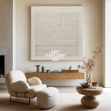 Beige Wabi Sabi Wall Art Modern Beige Texture Abstract Wall Art Large Canvas Art Minimalist Modern Wall Decor