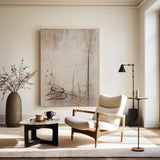 Modern Brown And Beige Abstract Canvas Wall Art Earth Tone Minimalist Art Minimalist Painting