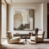 Brown and Beige Minimalist Abstract Art On Canvas Modern Painting Abstract Painting For livingroom